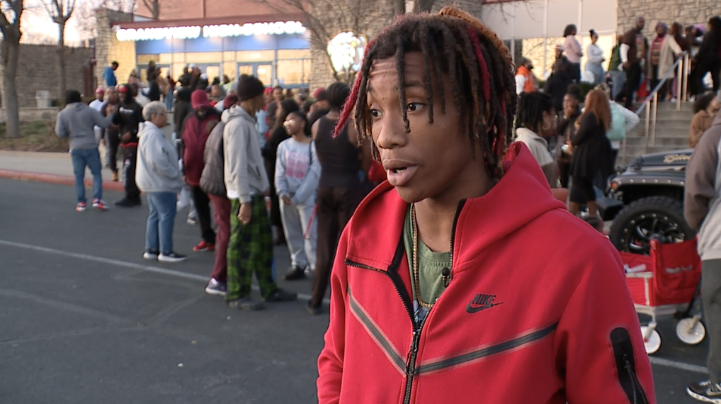 Amauri Thomas, a senior at Grandview High School and one of Amauri's classmates