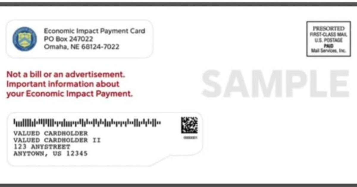 Image of article 'Some people are inadvertently throwing away stimulus check debit cards'