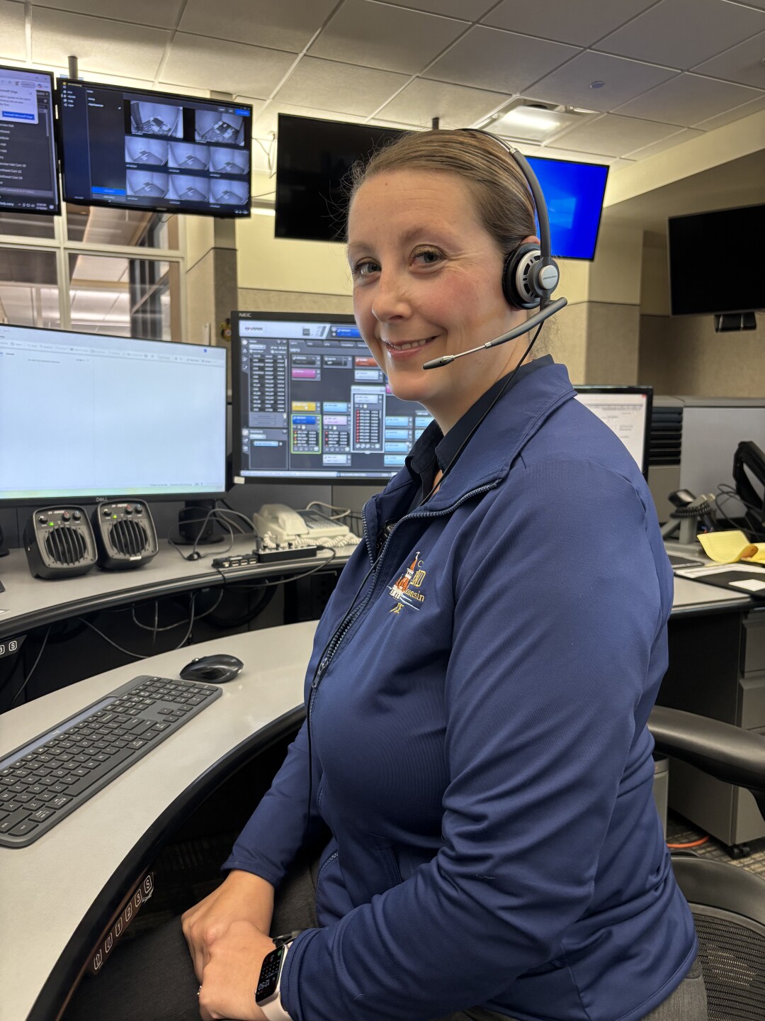 Karen Alliet is a dispatch supervisor for the West Bend Police Department who won the Life Saving Medal