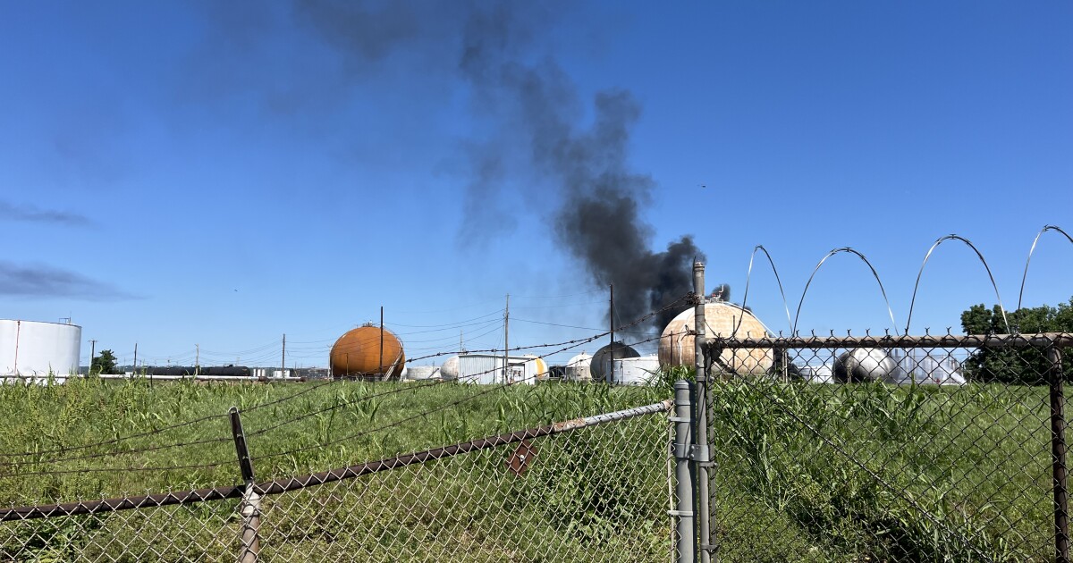 Local News Crews respond to fire at oil refinery in west Tulsa KJRH Digital