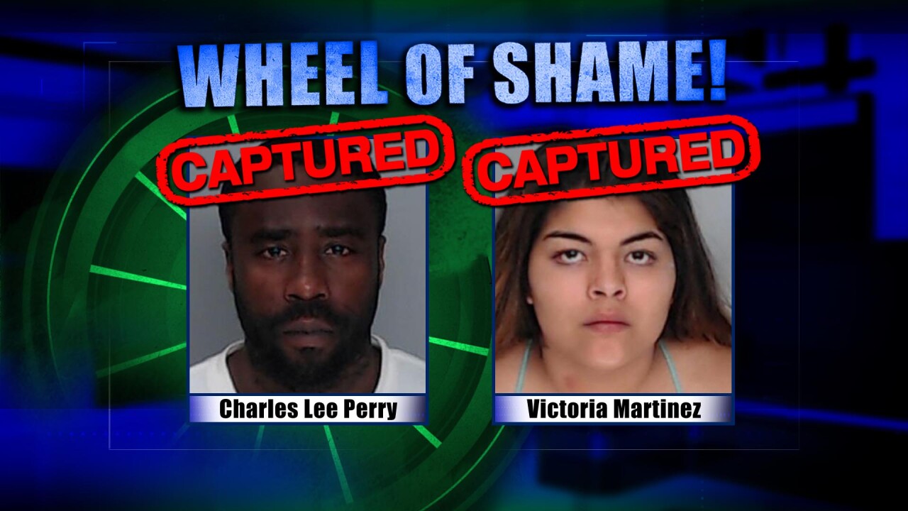 Wheel Of Shame Fugitives Arrested: Charles Lee Perry & Victoria Martinez