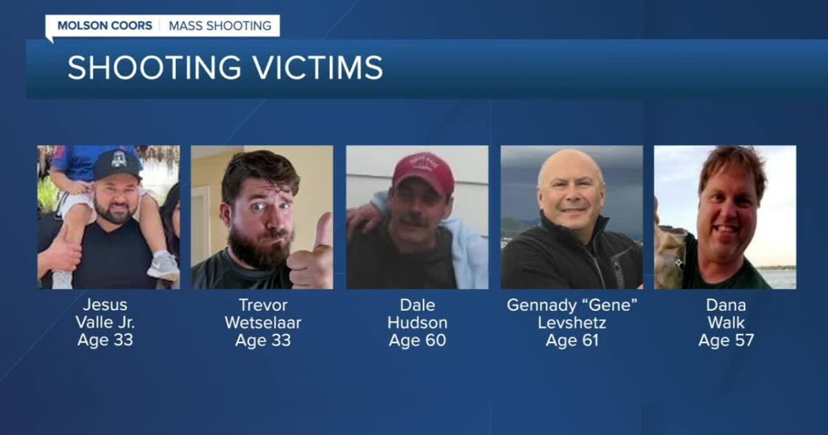 These are the five victims in the Molson Coors shooting