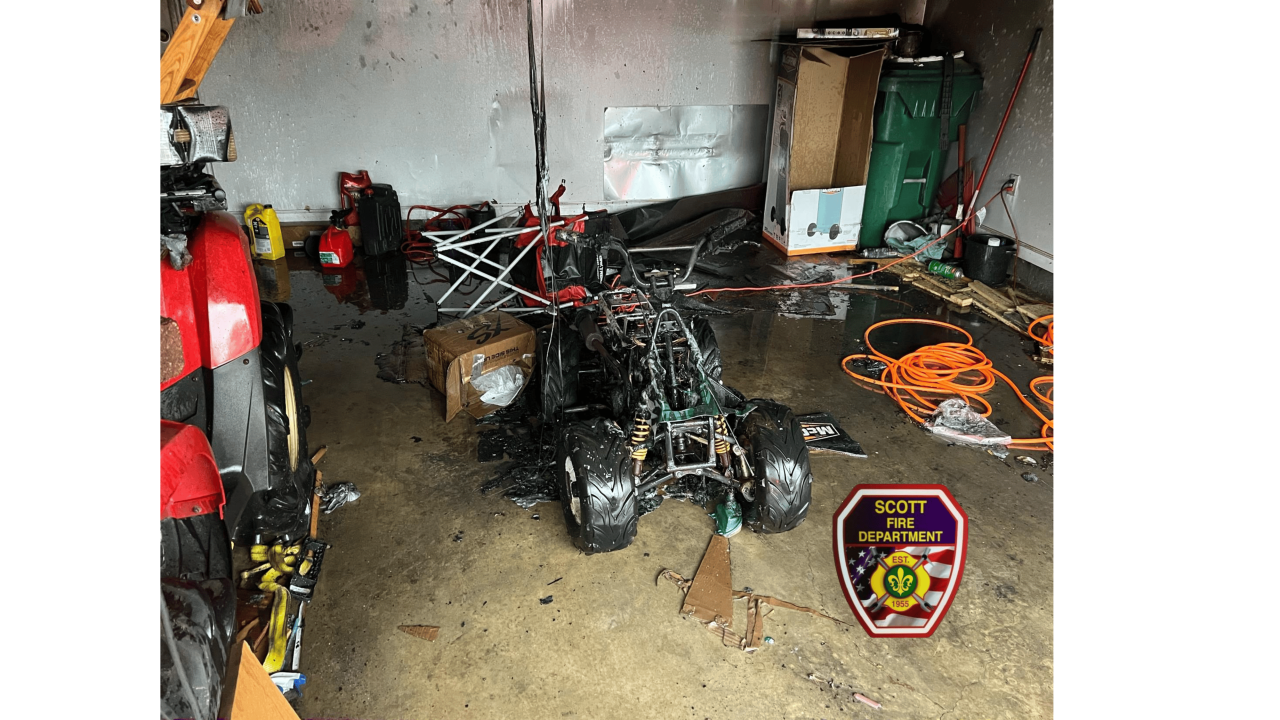 ATV causes house fire