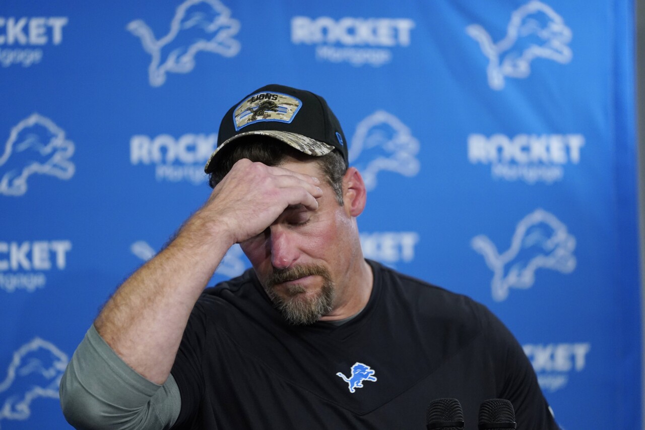 Dan Campbell after 44-6 loss to Eagles