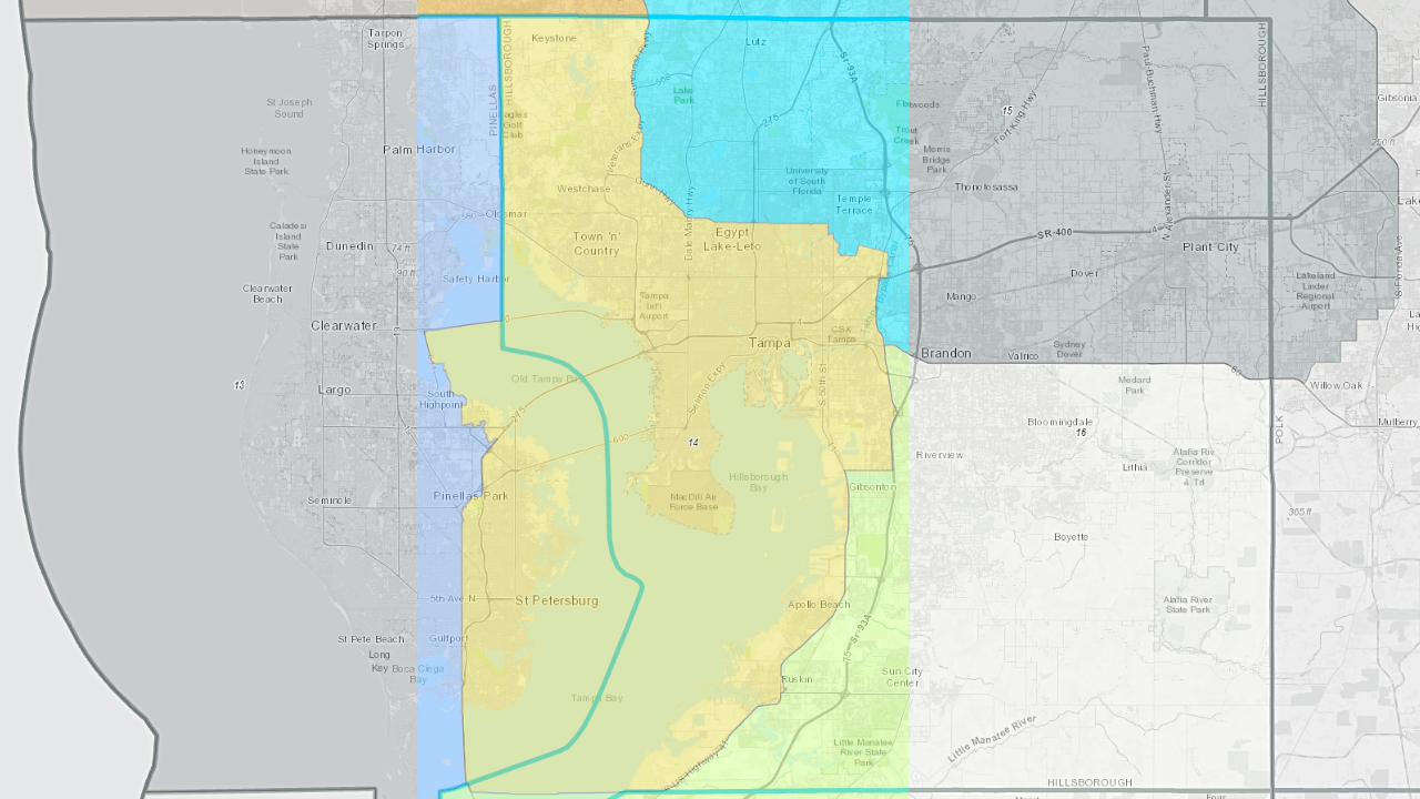 District 14 redrawn ForidaRedistrictinggov.png