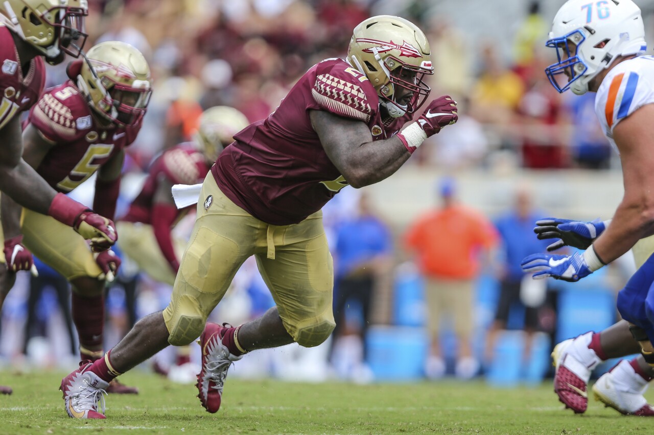 Marvin Wilson, Florida State Seminoles defensive tackle vs. Boise State Broncos in 2019