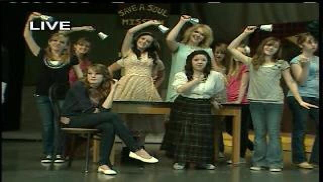 Musical number from school production of ‘Hairspray’