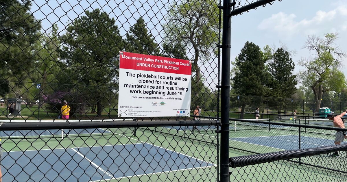 Monument Valley Park pickleball courts to close down for maintenance