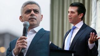 London Mayor Sadiq Khan and Donald Trump Jr.