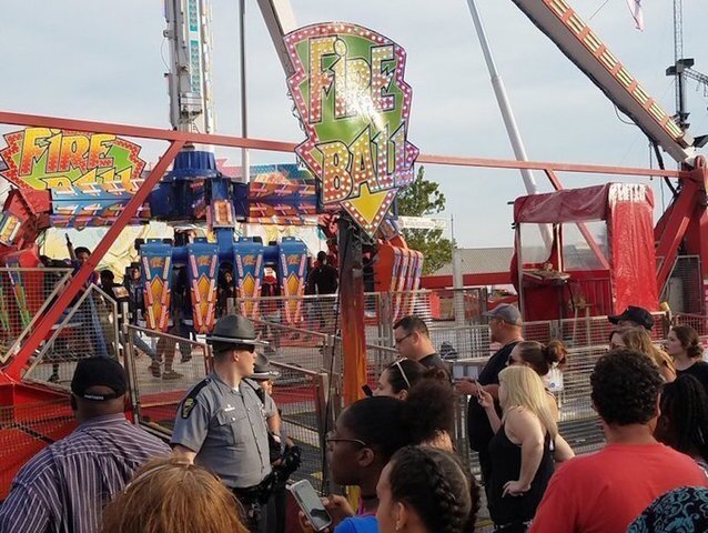 'Fireball' ride malfunctions at fair in Ohio