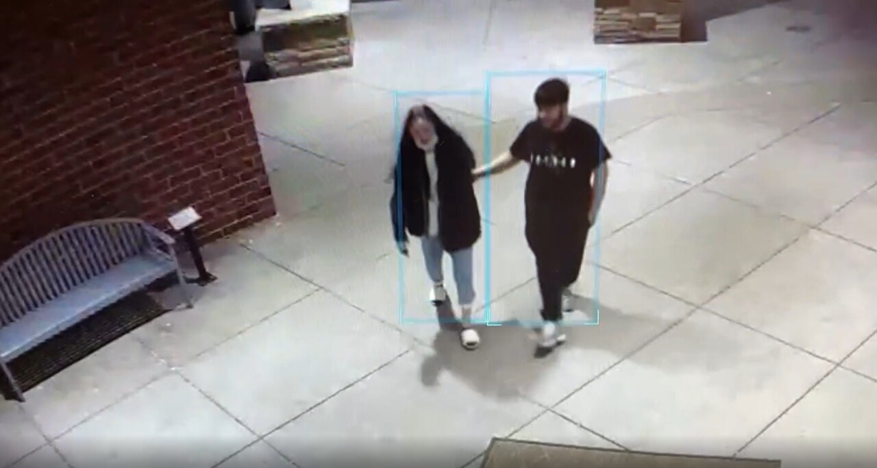 Rylee Heinz and Orlando Romero surveillance footage