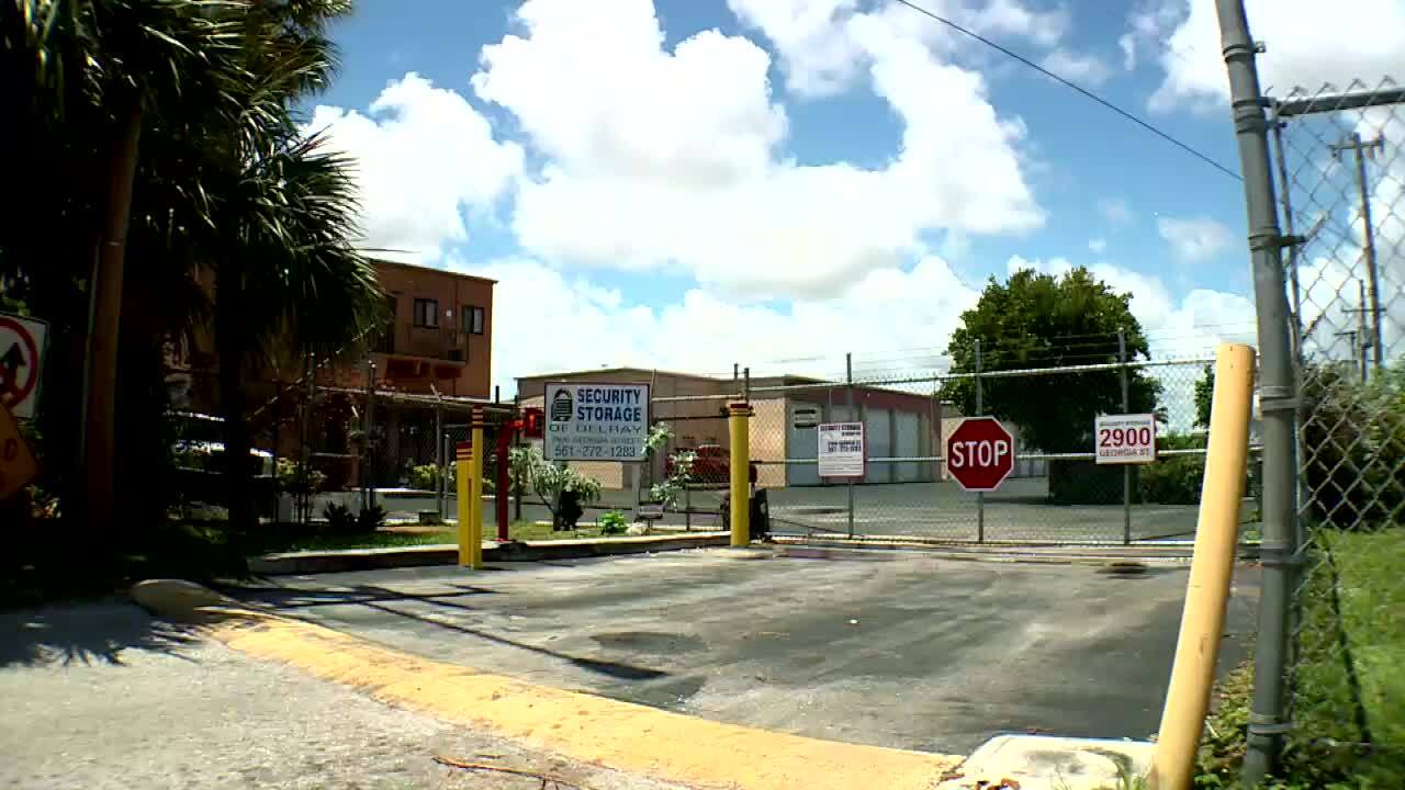 Security Storage of Delray, where William Lowe kept chainsaw with blood on blade, Aug. 3, 2023