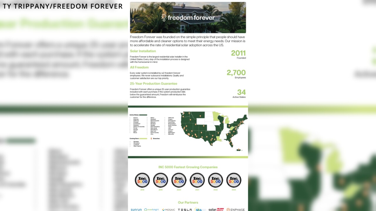 Freedom Forever statistics from Trippany