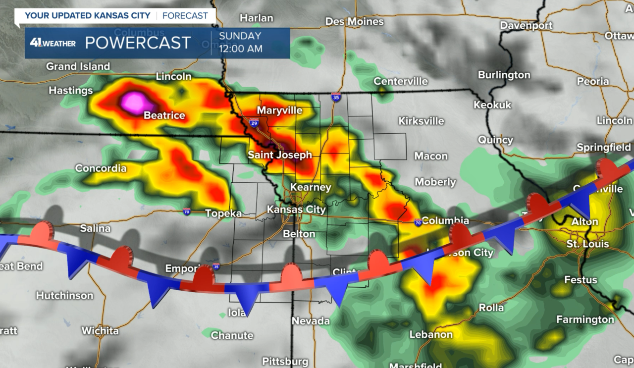 Forecast Valid Saturday Night At Midnight
