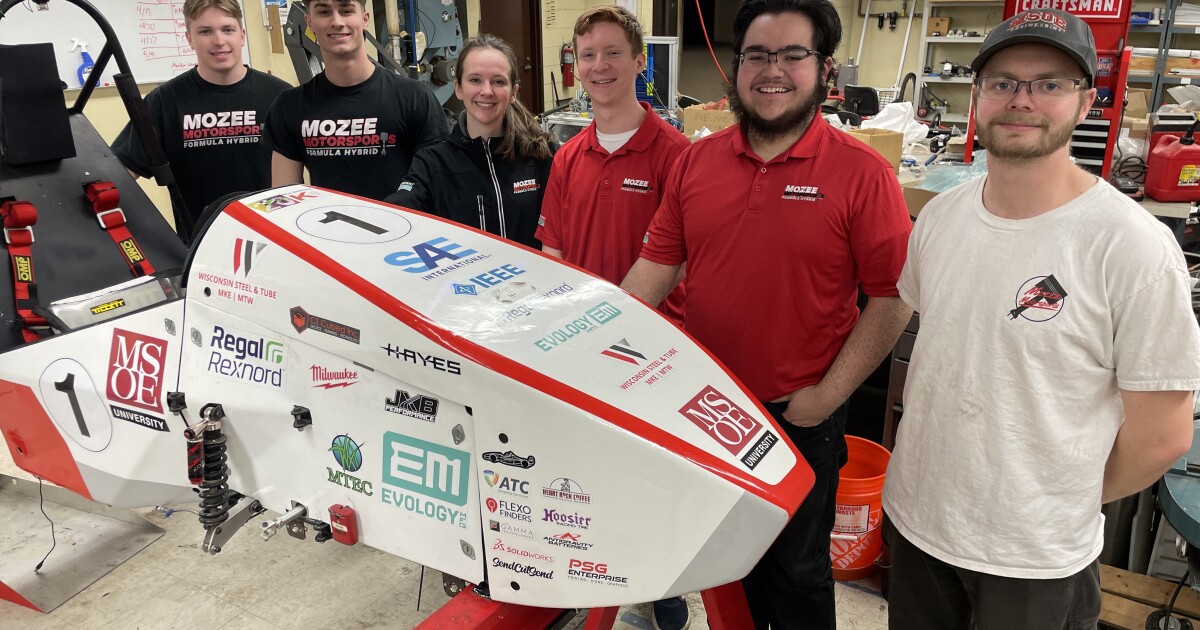 MSOE engineering students build a formula-style hybrid race car to compete against global universities
