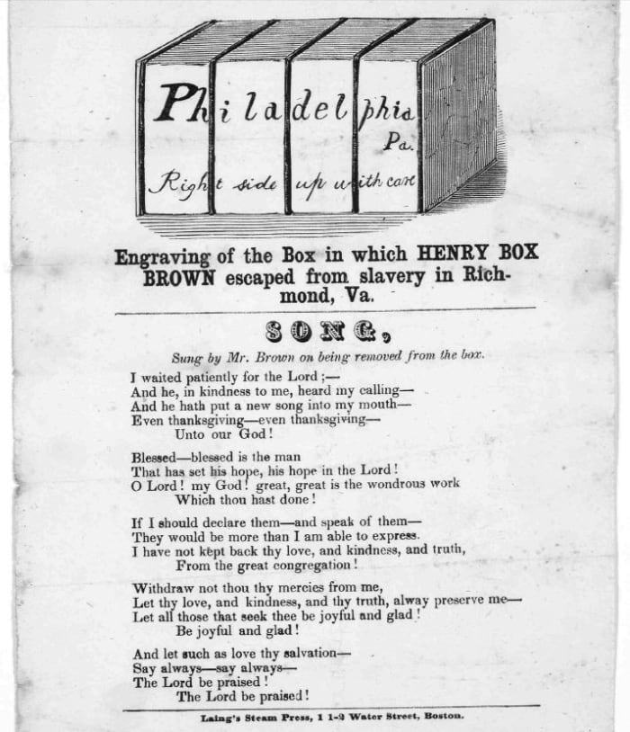 Henry Brown -- one of the most daring escapes in American history
