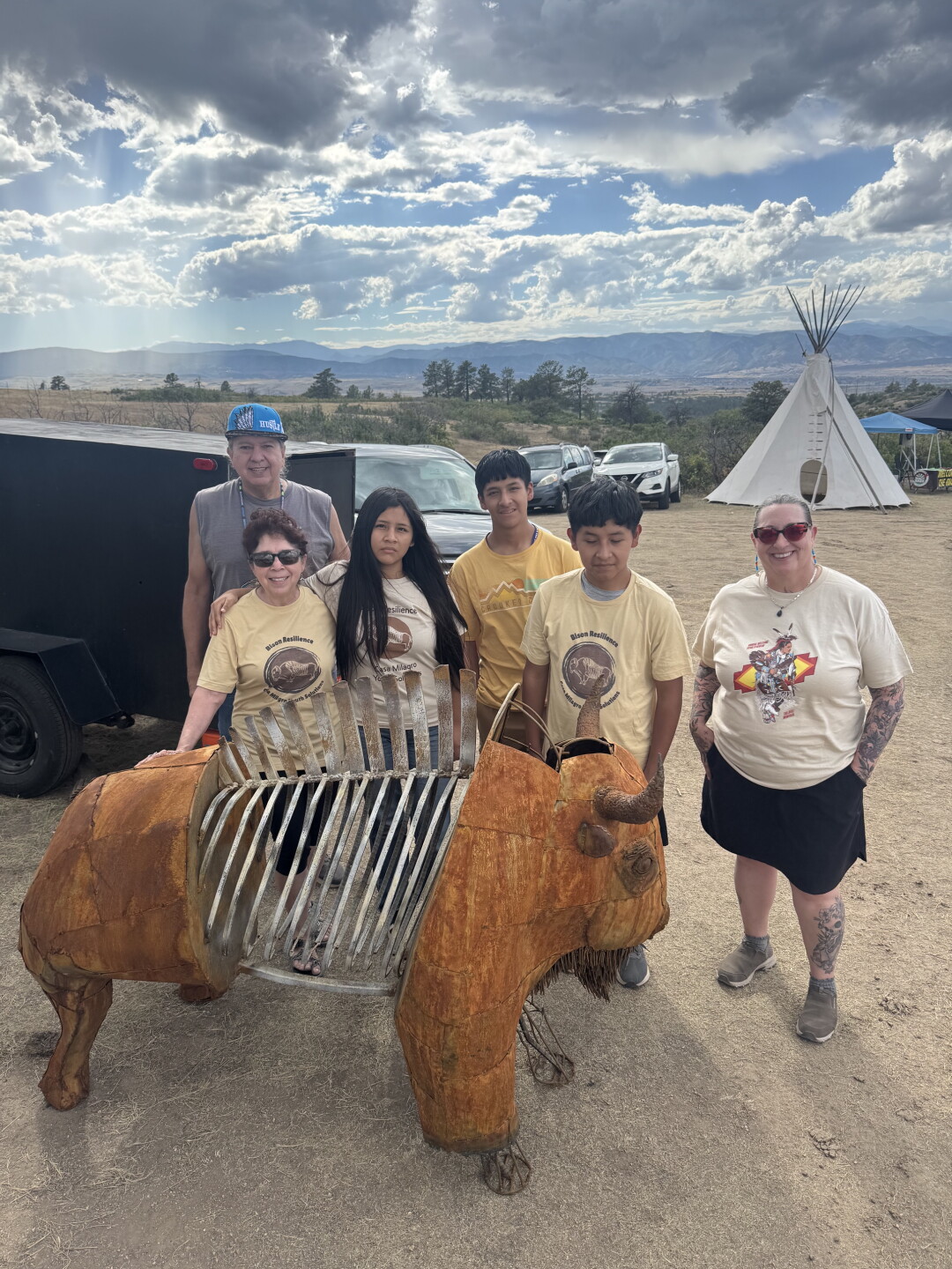 Help find stolen 'Bison Resilience' sculpture made by Native youth