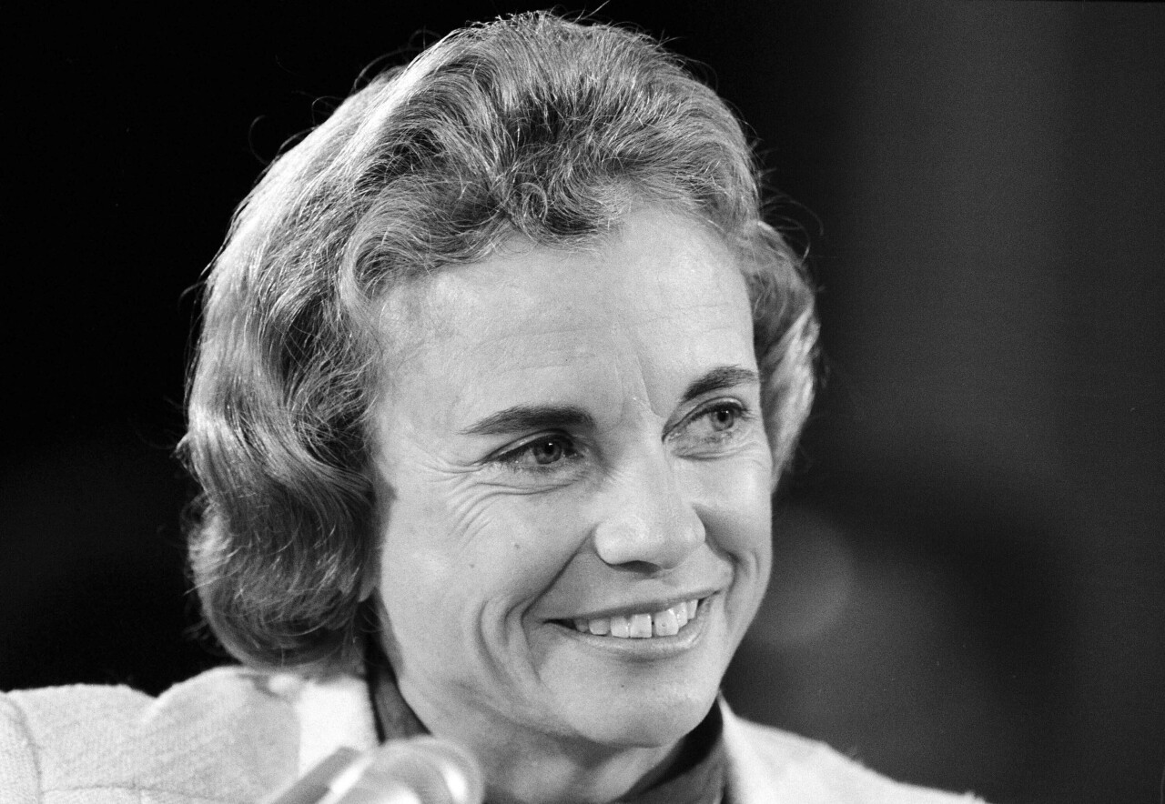 Sandra Day O'Connor during Senate Judiciary Committee appearance in 1981