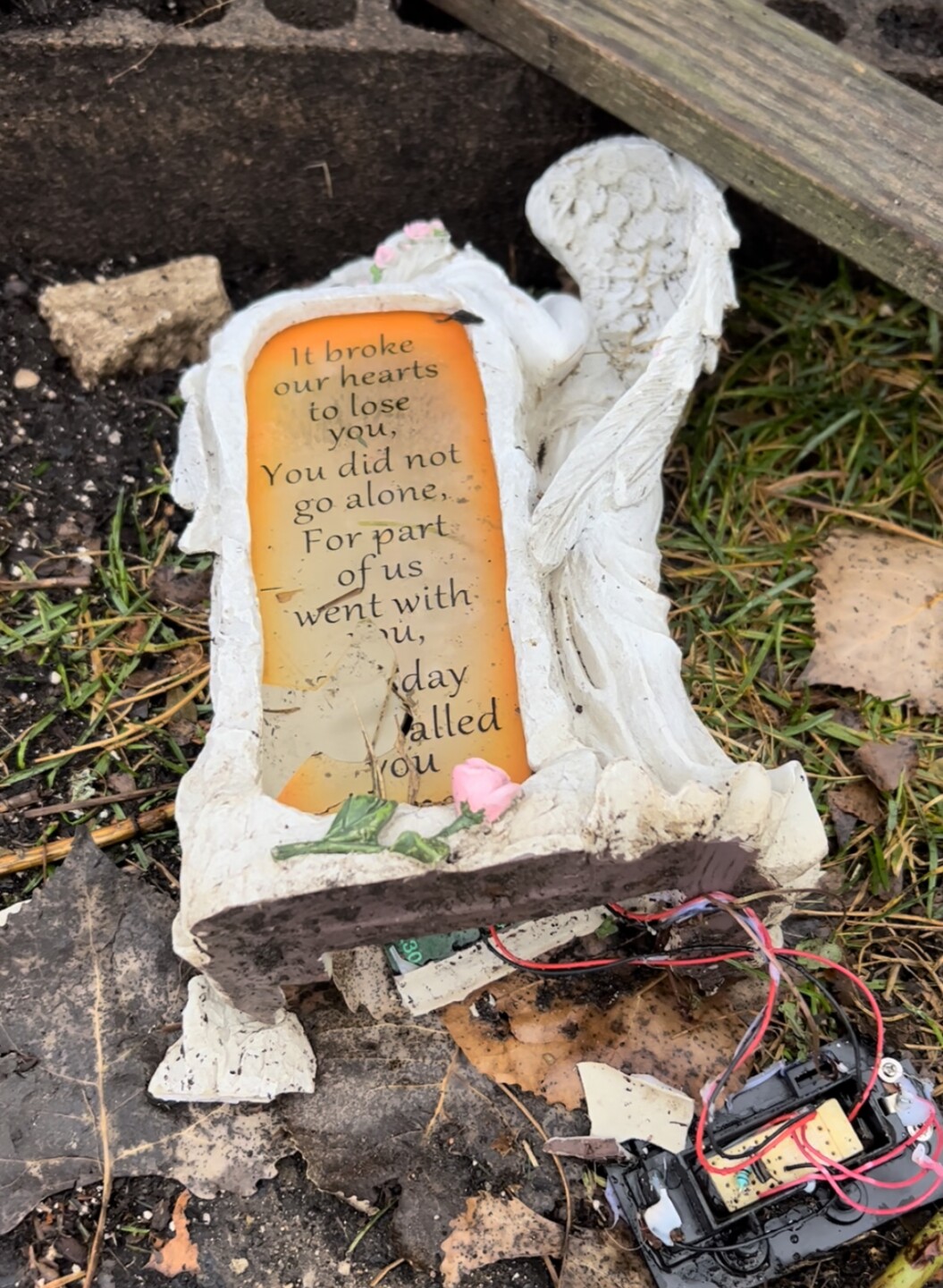 broken statue