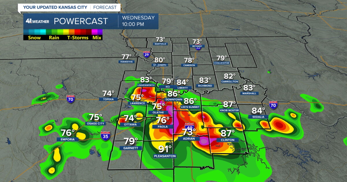 KSHB 41 Weather Blog | Wednesday night thunderstorms in Kansas City