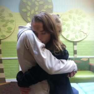 Debi Blackburn (left) hugging daughter Kaila Blackburn at Cumberland Hospital