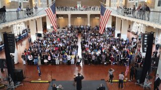 U.S. naturalization ceremony