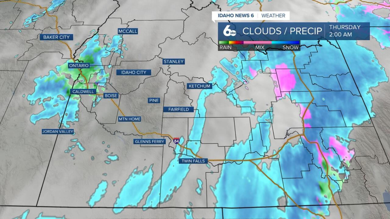 Active weather Thursday morning