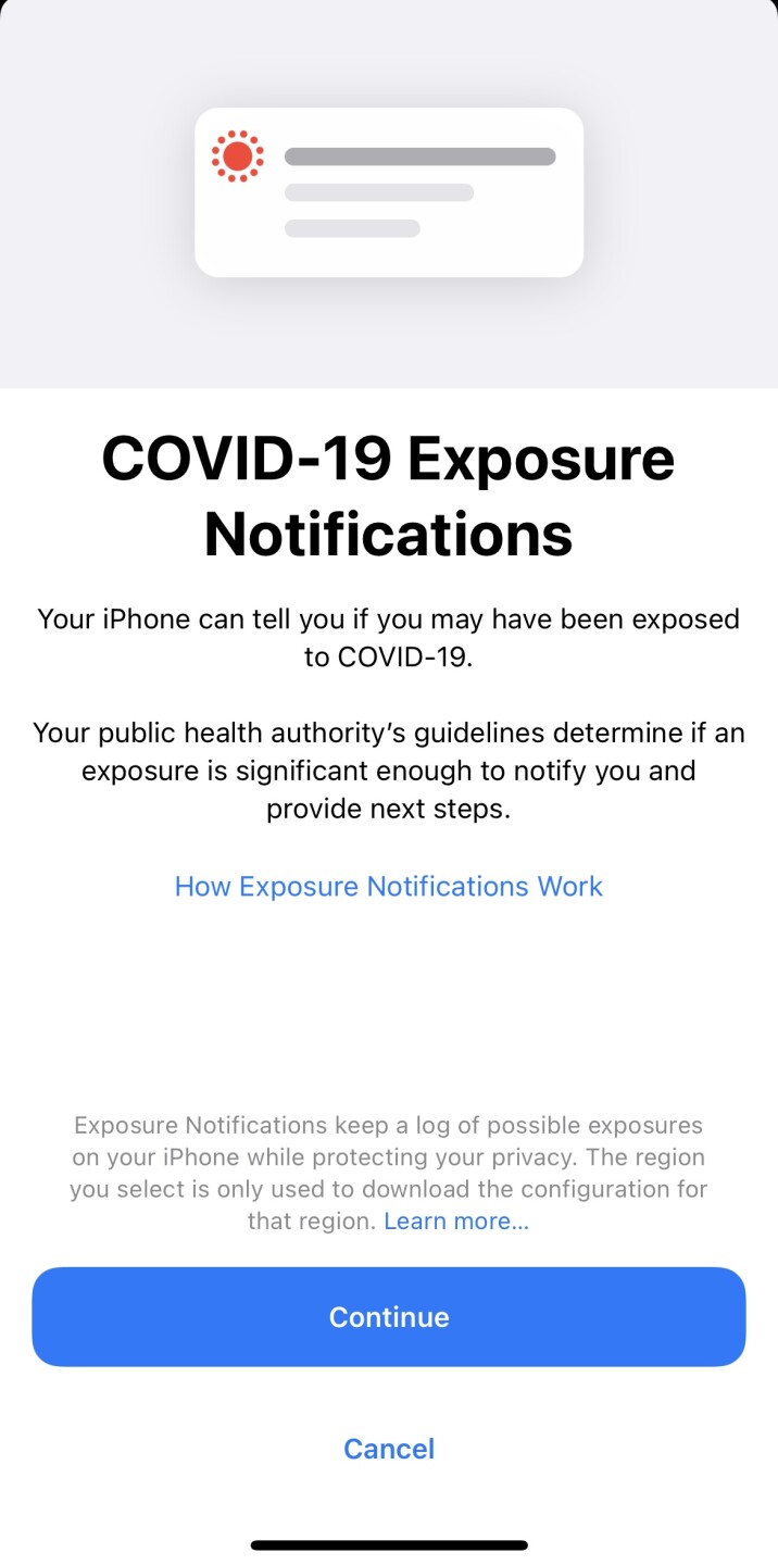 Exposure notification 1