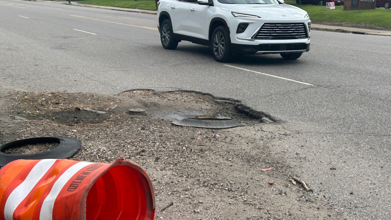 East Cleveland pothole