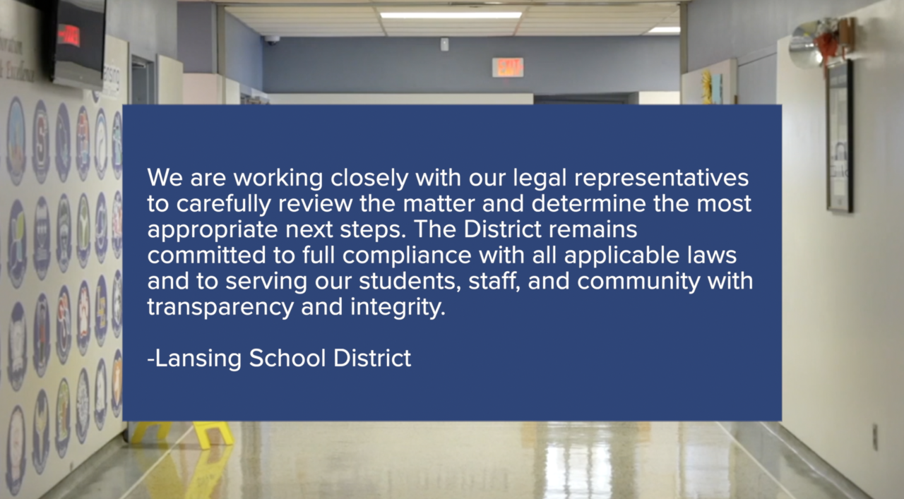Lansing School District statement