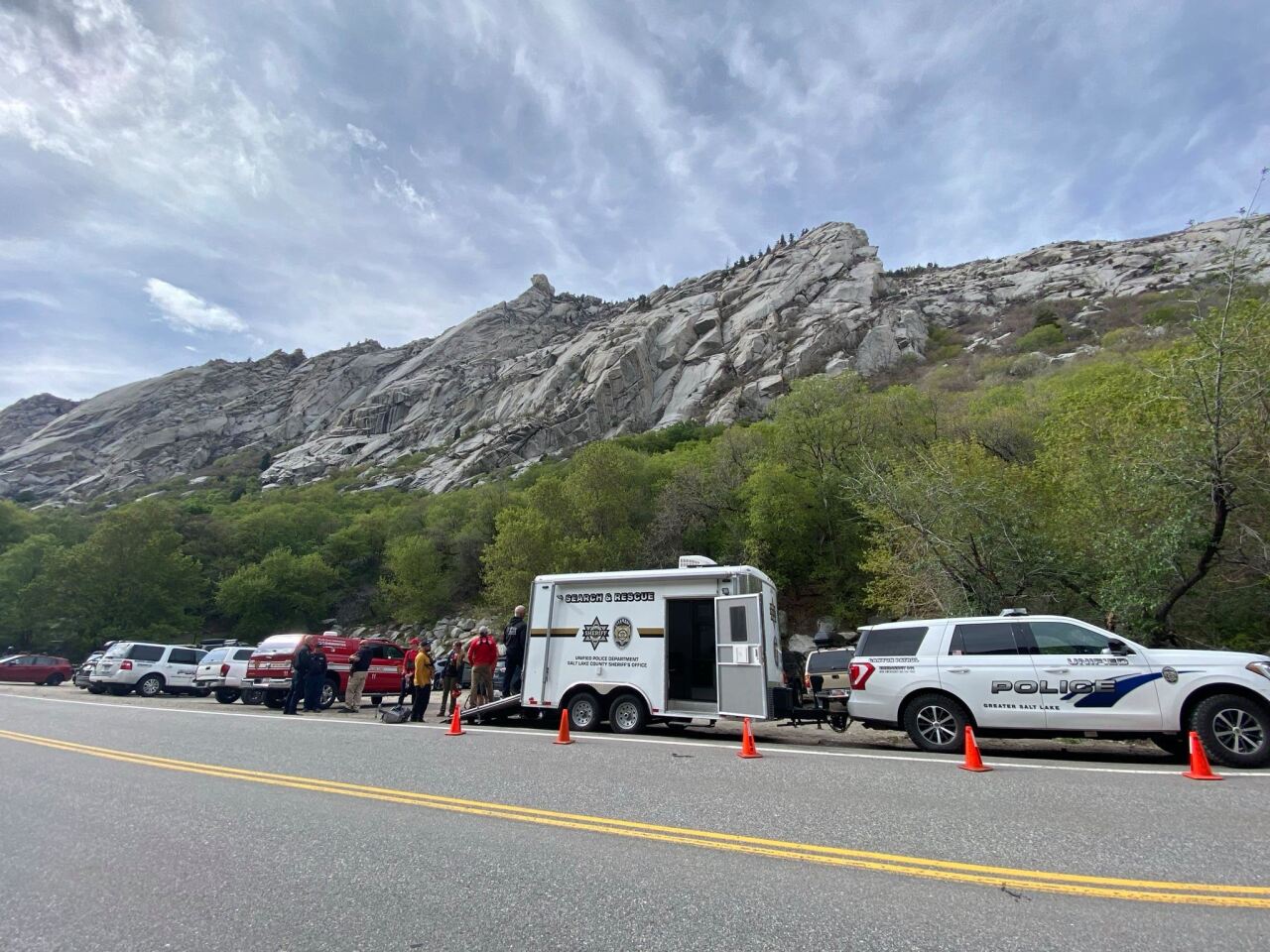 Salt Lake County climber rescue