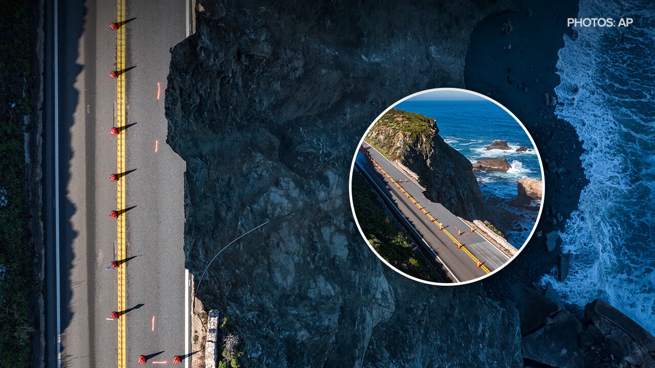 Part of California's iconic Highway 1 collapses into the ocean