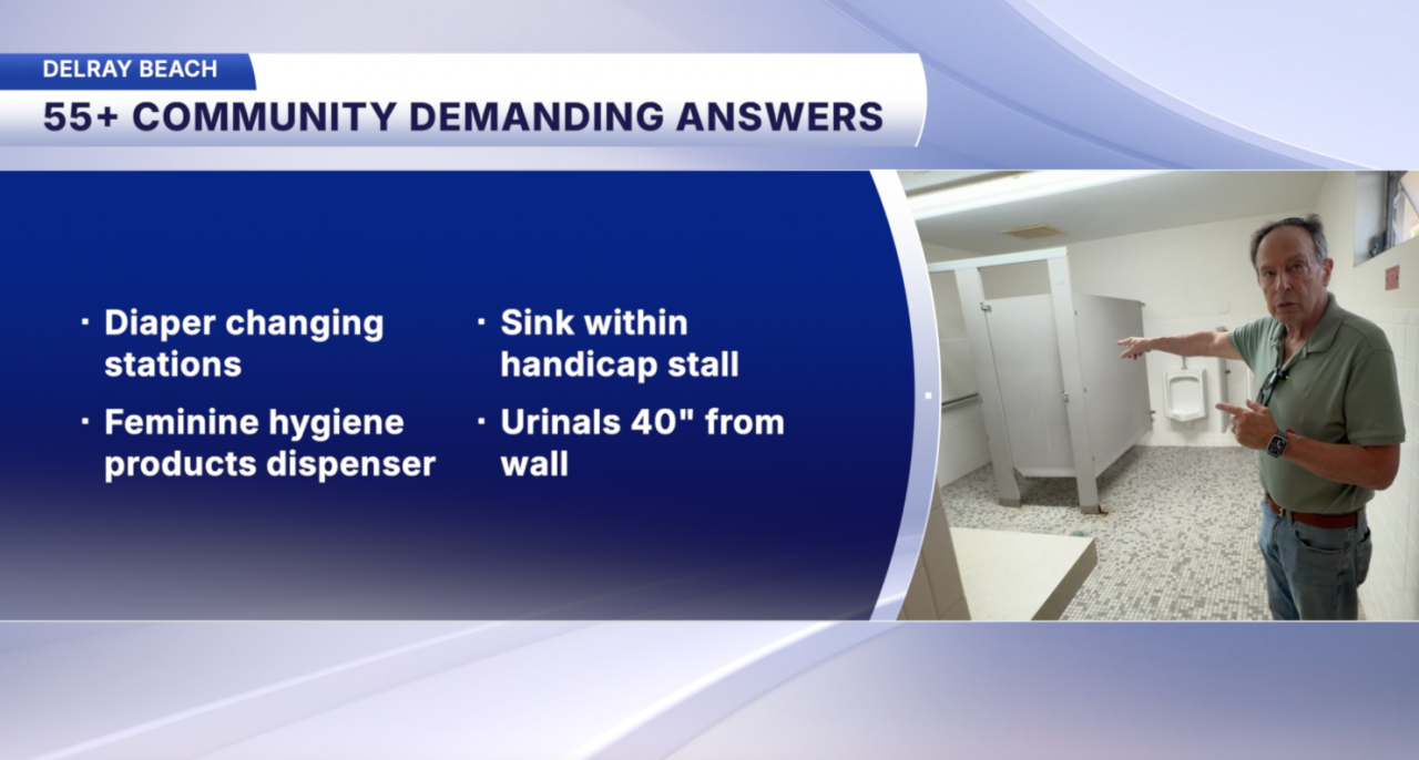 Delray Beach 55-and-over community wants pool restroom renovations but says permitting rules don't make sense