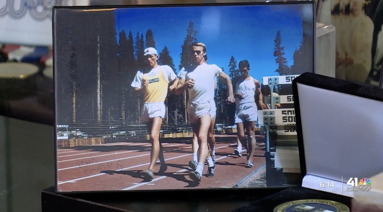 Larry Young racewalking