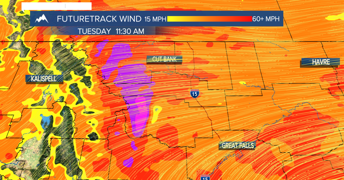 Wind Gusts of Over 60 MPH Possible in Western Montana Today