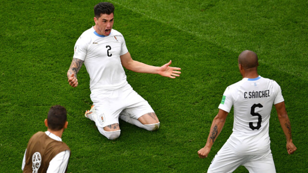 Gimenez Scores To Lift Uruguay Over Egypt 1 0 Gimenez Scores To Lift Uruguay Over Egypt 1 0
