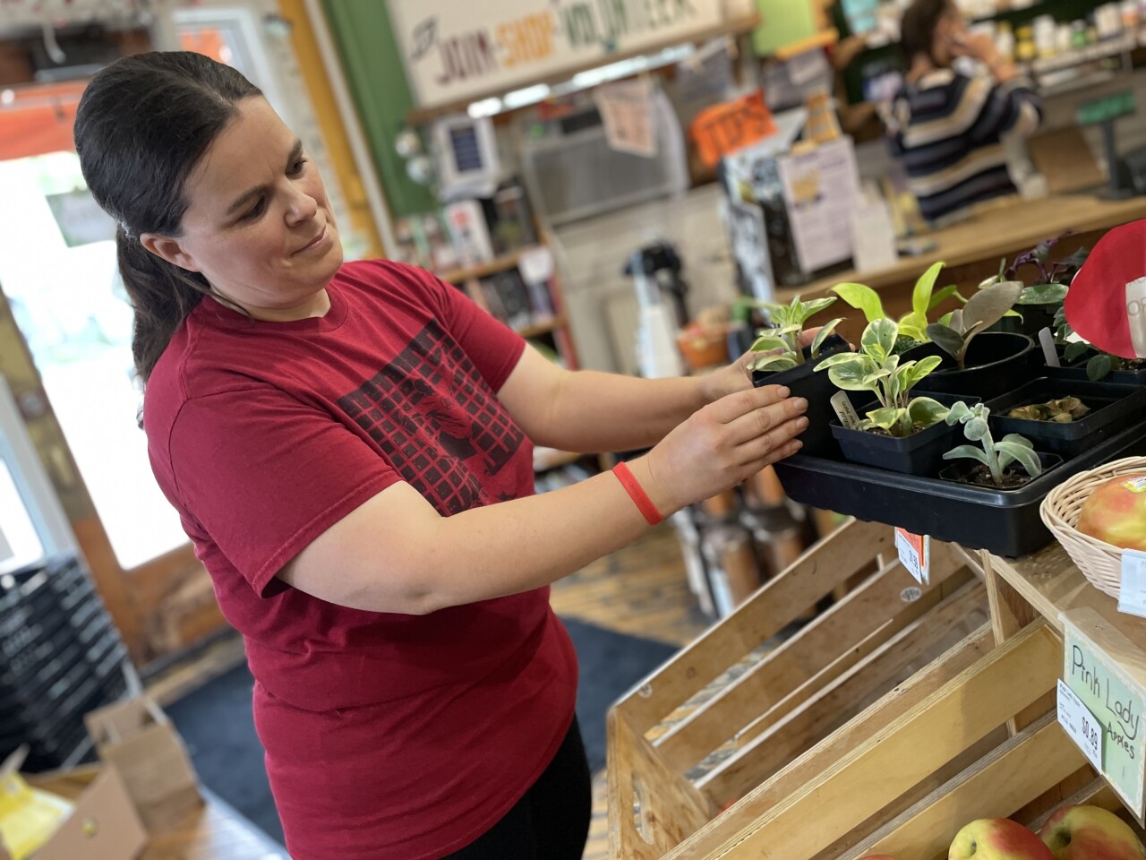 Shannon Garcia Martinez works in the co-ops cafe operations. 