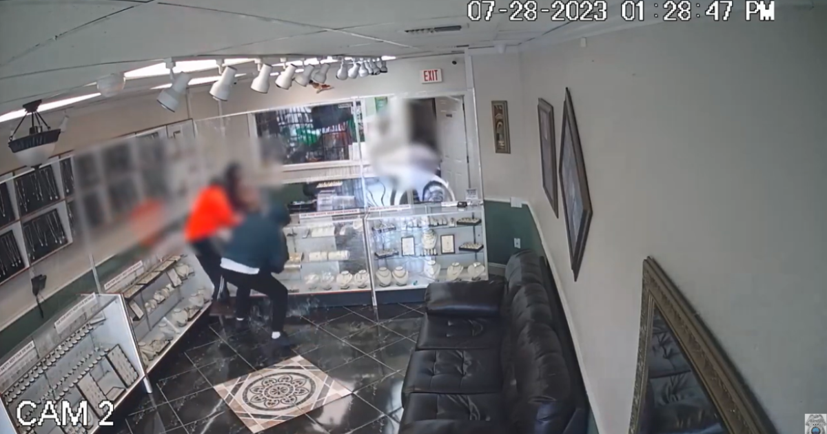 WATCH: Police search for jewelry store armed robbery suspects