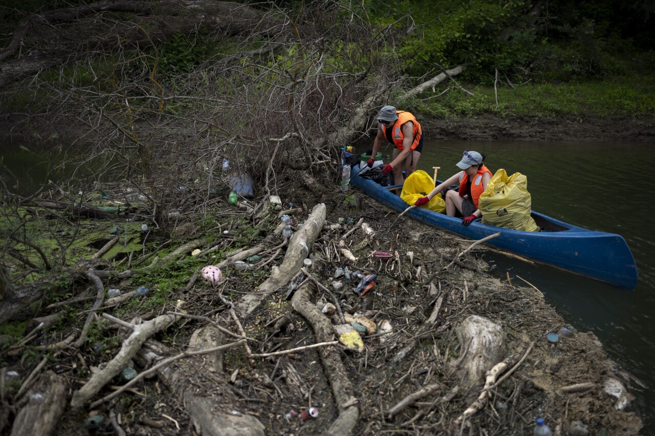 Hungary River Plastic Waste