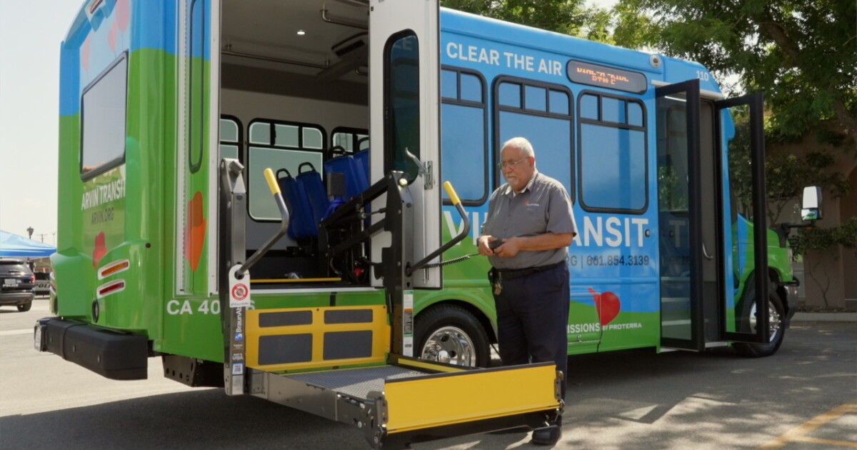Call A Ride Bus New Dial-A-Ride Bus Rolls Into Arvin
