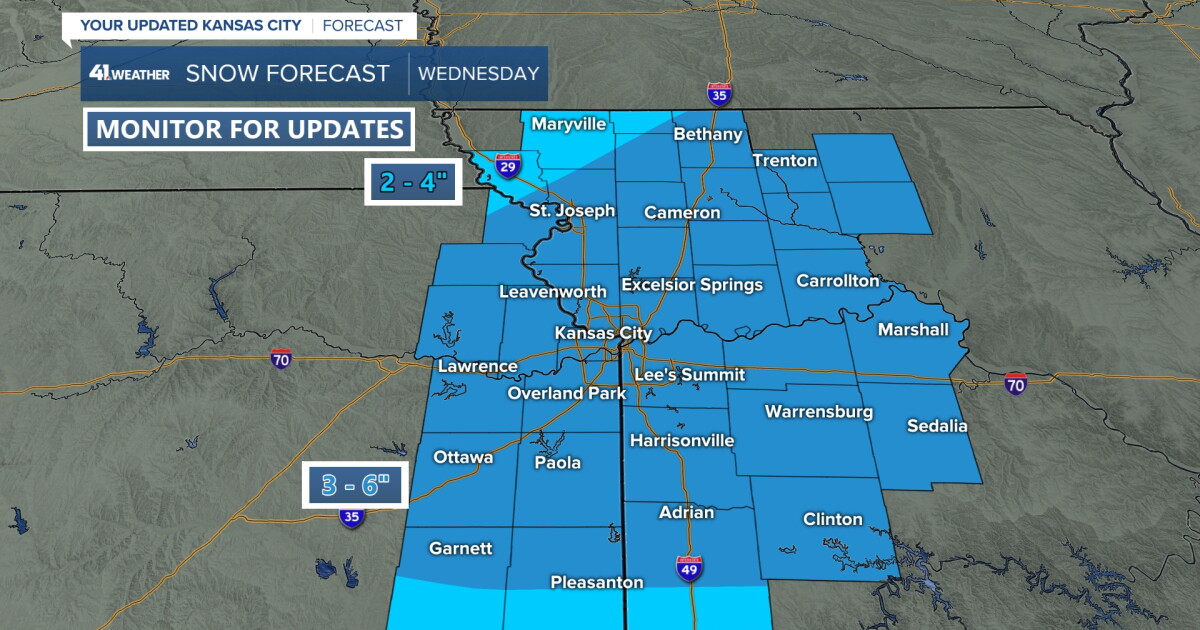 KSHB 41 Weather Blog | Breakdown on rounds of snow expected this week