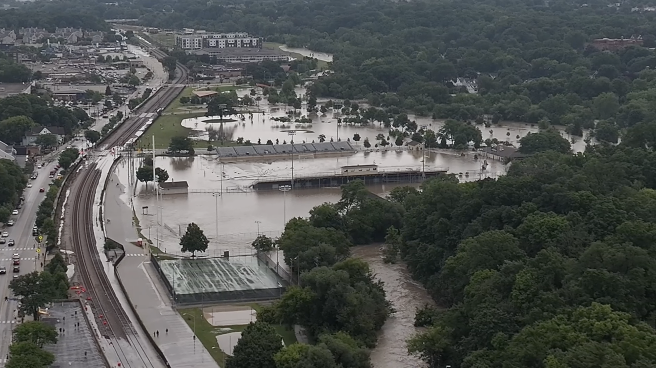 Hart Park Flooded