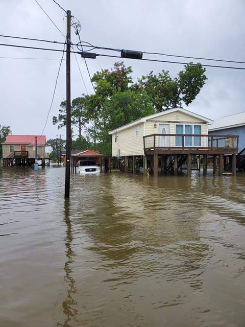 Delcambre flooding - Courtesy Belle Romero 