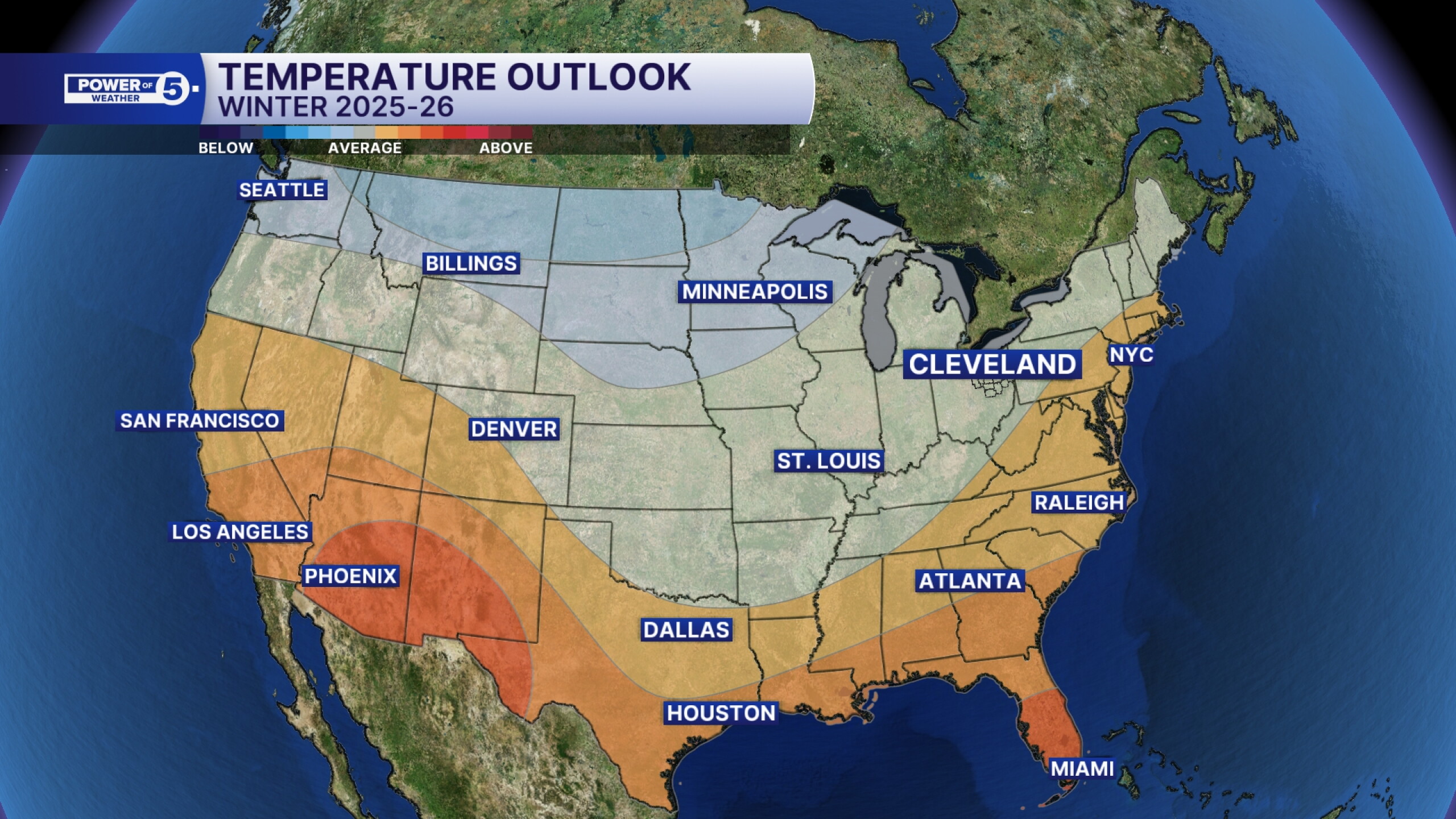 New NOAA forecast calls for above-average winter precipitation