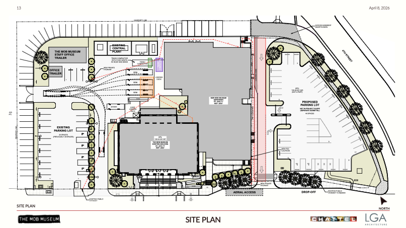 Mob Museum expansion site plans