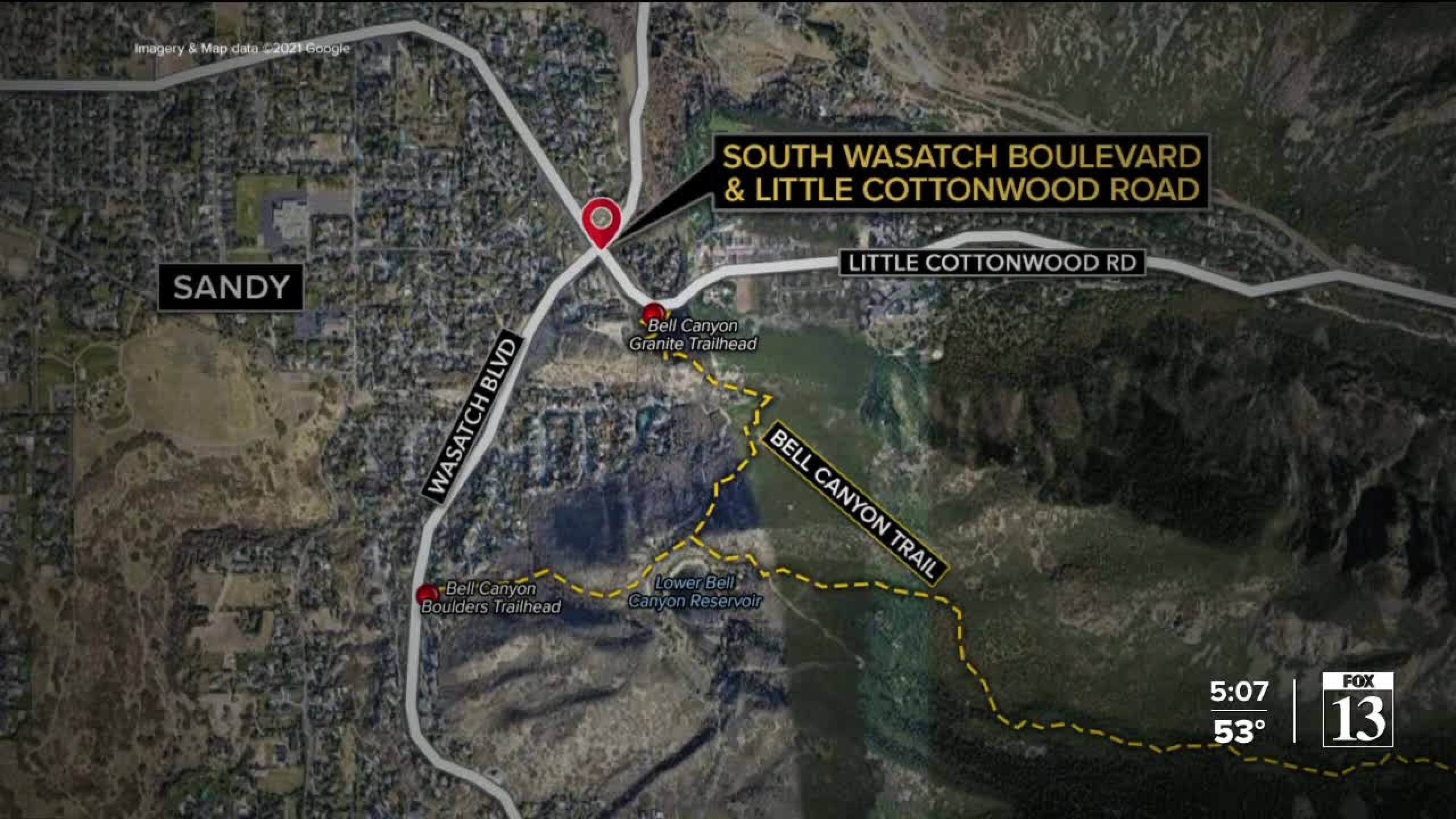 New trailhead for Bell Canyon under construction