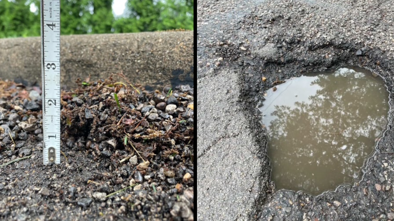 Pothole photos from Werk Road
