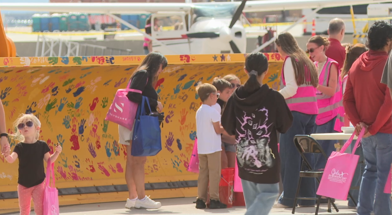 Girls come together to learn more about aviation at Salt Lake City International Airport
