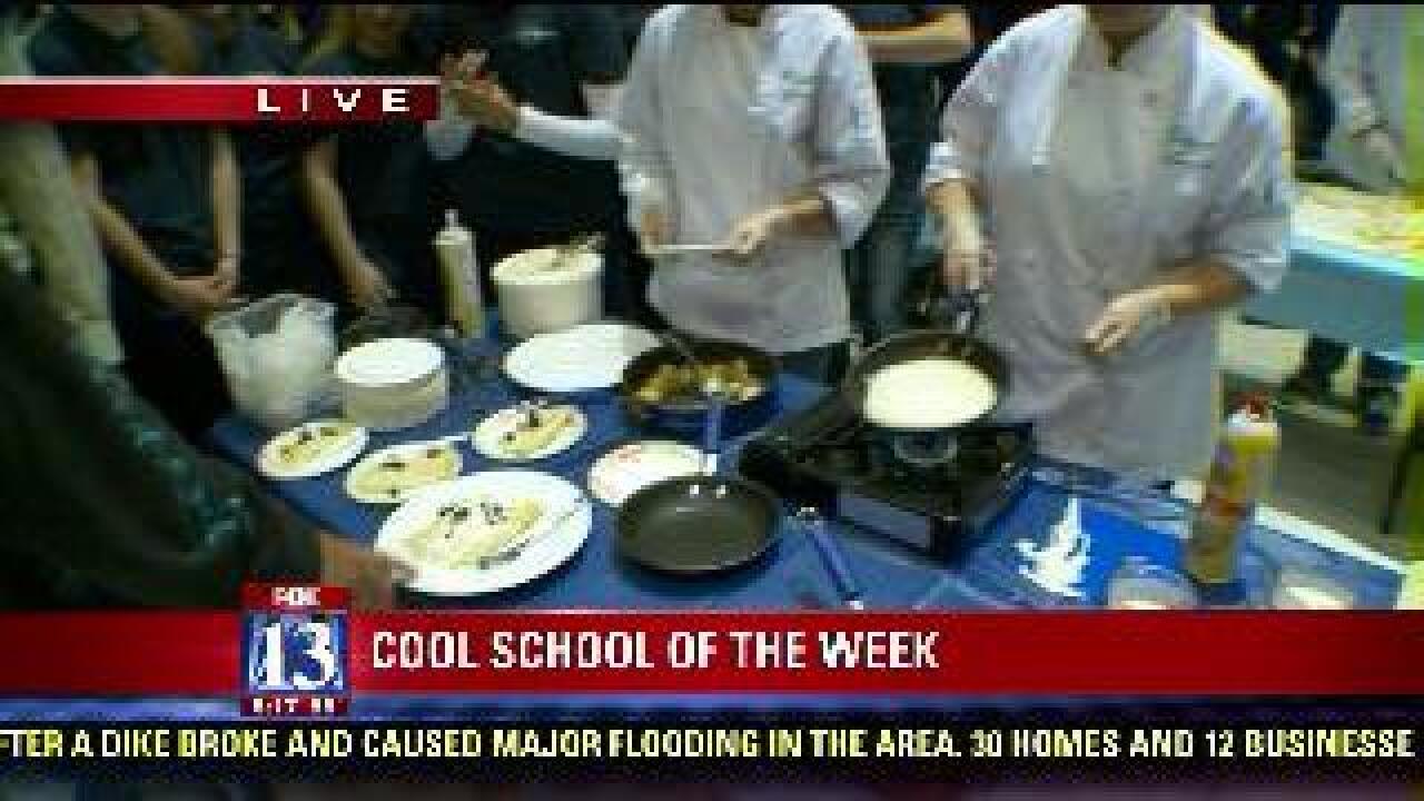 Making crepes at Westlake High