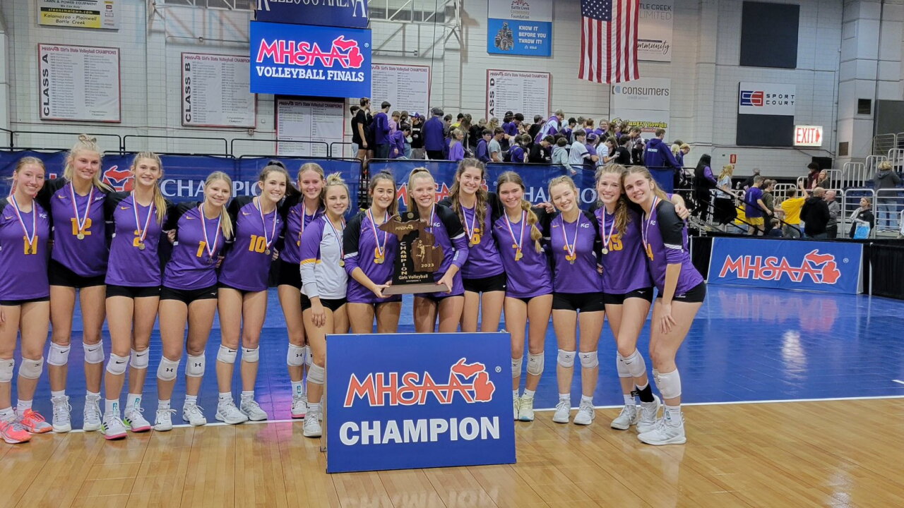 Kalamazoo Christian wins D3 volleyball state title
